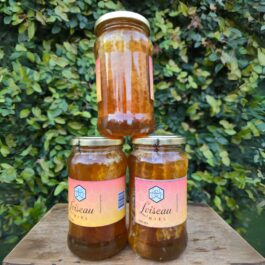 Miel con trozos de panal